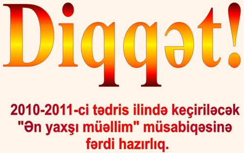 Ən yaxşı müəllim